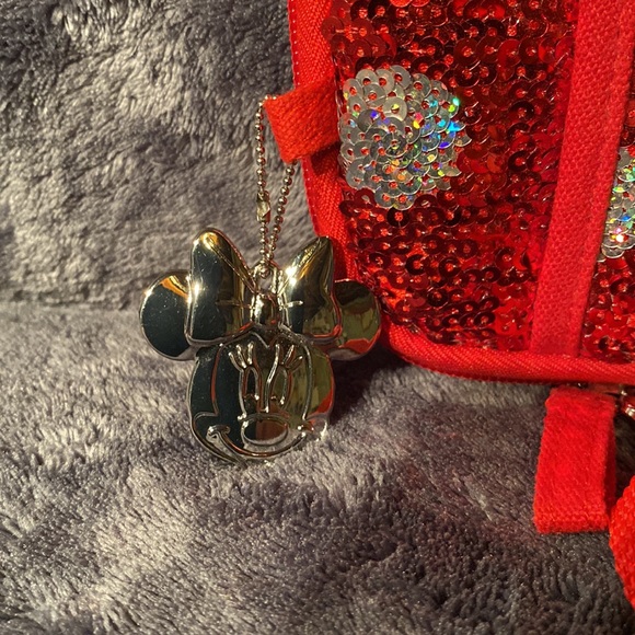 Disney Parks Original Minnie Mouse Polka Dot Sequin Mini Tablet/iPad Bag/Purse - Picture 5 of 7